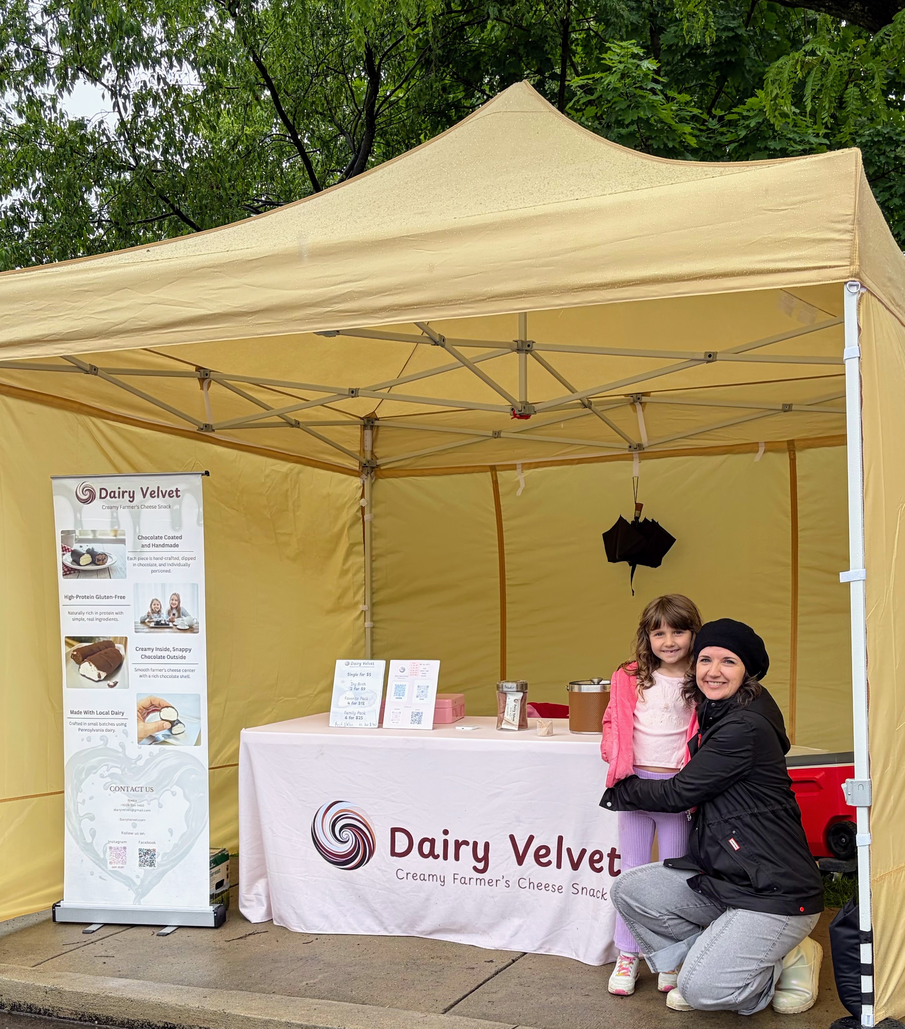Dairy Velvet at the farmers market