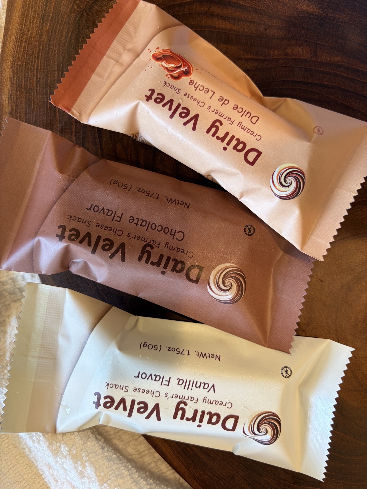 Dairy Velvet Vanilla, Chocolate, and Dulce de Leche